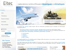 Tablet Screenshot of eltec-fr.com